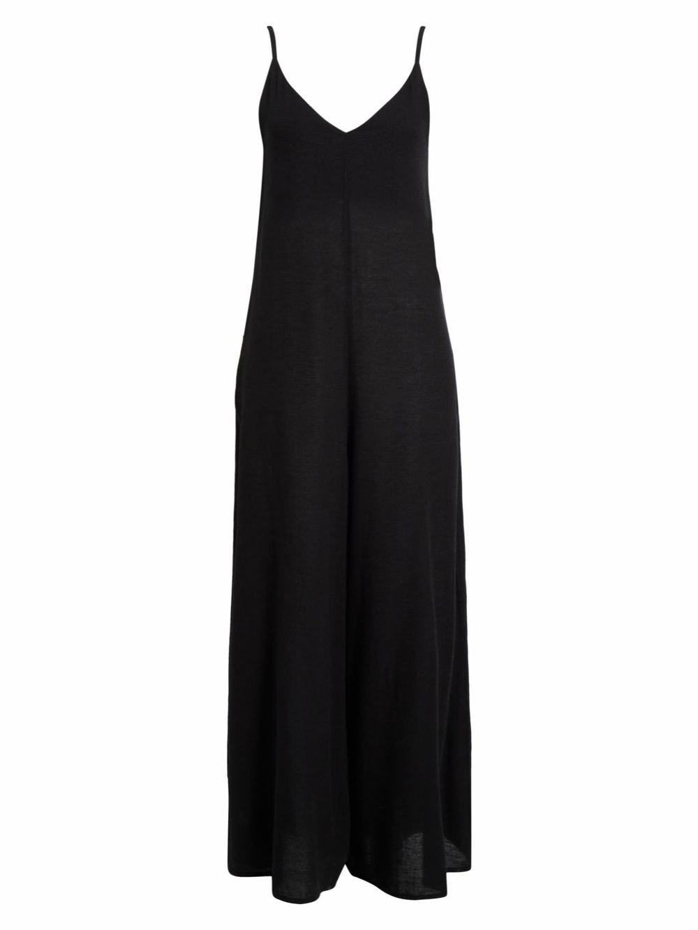 Elan Wide Leg Cotton Linen Blend Cover-Up Jumpsuit Black Medium NWT - Picture 5 of 8
